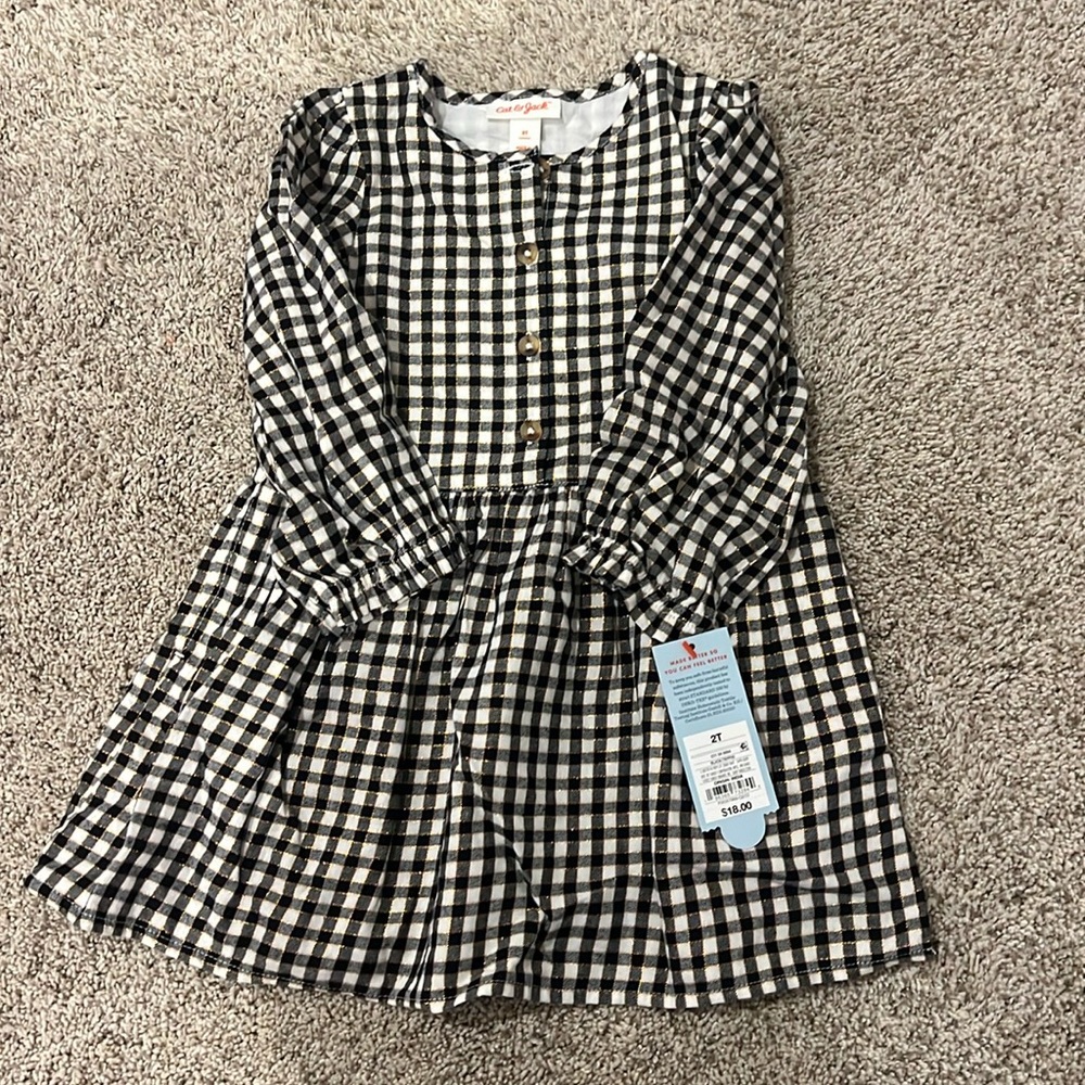Plaid toddler dress